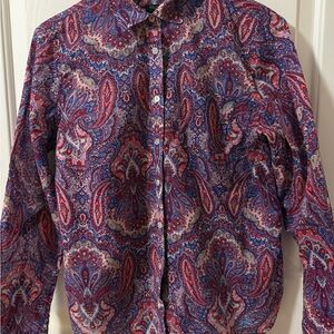 Talbots Multicolor Paisley Women's Shirt